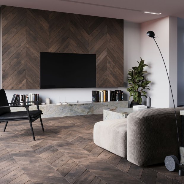 Podłogi drewniane do mieszkania – zobacz jak świetnie komponują się z kamieniem, betonem i nie tylko