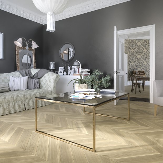 Podłoga drewniana do mieszkania w stylu glamour. Elegancka klasyka czy nowoczesny luskus?
