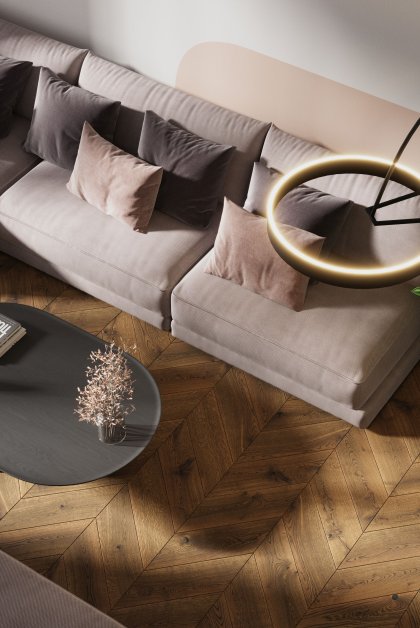 FertigDeska Chevron Dab Color Como