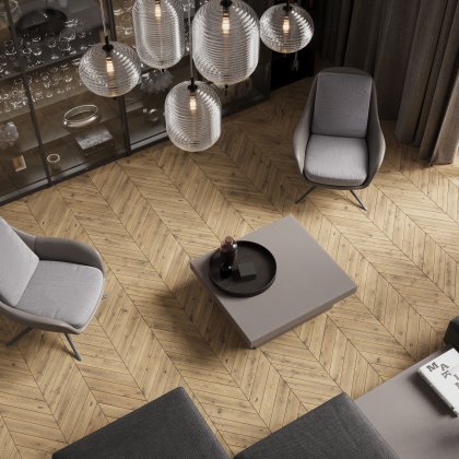FertigParkiet Chevron Dab Color Capri