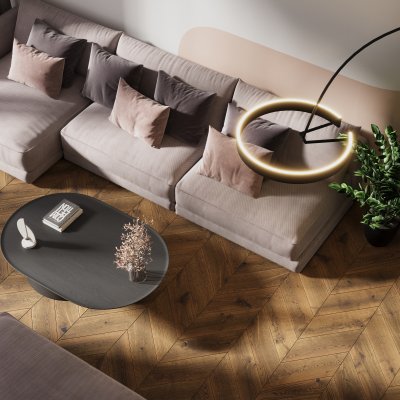 Parkiet Drewniany FertigDeska Chevron Dąb Color Caldo - Producent ...